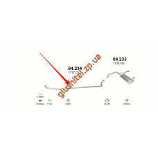 Труба проміжна Сітроен Ц1 (Citroen C1)/Тойота Айго (Toyota Aygo)/Пежо 107 (Peugeot 107) 1.0i 05- (04.234) Polmostrow алюмінізірованний