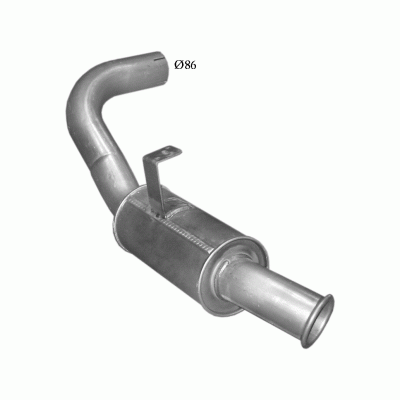 Глушник DAF (ДАФ) 45/55 5,9 91-12 (61.19) Polmostrow алюмінізірованний