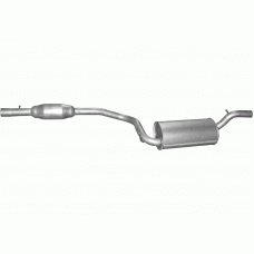 Глушник Мазда 3 (Mazda 3) 2.0 03-09 (12.12) Polmostrow алюмінізірованний
