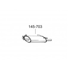 Глушник Ніссан Максима QX MK IV (Nissan Maxima QX MK IV) 94-00 (145-703) Bosal 15.61 алюмінізірованний