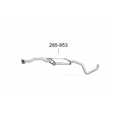 Глушник передній Форд Ескорт (Ford Escort) 1.6 16V 95 (285-953) Bosal 08.115 алюмінізірованний