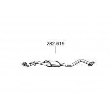 Глушник передній Мазда МХ5 (Mazda MX5) 00-05 (282-619) Bosal алюмінізований