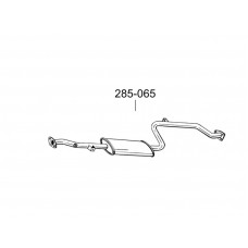 Глушник передній Мітсубісі Карізма (Mitsubishi Carisma) 1.8GDi 99-05 (285-065) Bosal 14.146 алюмінізірованний