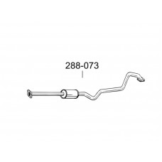 Глушник передній Ніссан Альмера (Nissan Almera) TI 00-03 (288-073) Bosal алюмінізованний