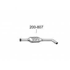 Глушник передній Рено Меган (Renault Megane)/Рено Сценік I (Renault Scenic I) 1.4i 16V 99-02 (200-807) Bosal 21.266 алюмінізірованний