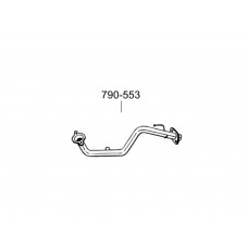 Труба Ніссан Ноут (Nissan Note)/Нісан Мікра (Nisan Micra) 1.4, 03-05 (790-553) Bosal 15.230 алюмінізірованний