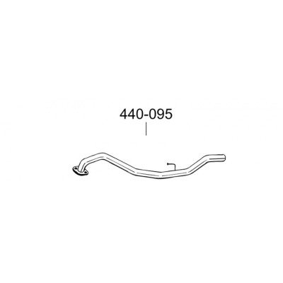 Труба Опель Монтерей (Opel Monterey) 92-98 (440-095) Bosal алюмінізована