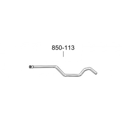 Труба Опель Зафира (Opel Zafira) 07- (850-113) Bosal алюмінізована