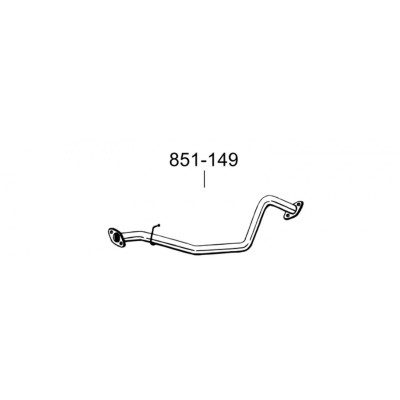 Труба Сузукі Джимні (Suzuki Jimny) 04- (851-149) Bosal алюмінізованна