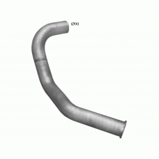 Труба вихлопна Мерседес 1417 1420 (Mercedes 1417 1420) din 52651 (69.24) Polmostrow алюмінізована