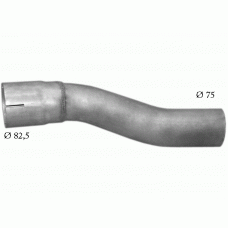 Труба вихлопна Мерседес (Mercedes) 303 din 50766 (69.46) Polmostrow алюмінізірованний