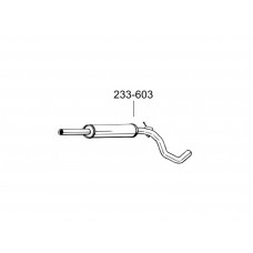 Резонатор Сеат Ароса (Seat Arosa) / Фольксваген Лупо (Volkswagen Lupo) 1,0i, 1,4i 97-00 (233-603) Bosal 23.67 алюмінізований